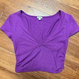 NWOT Garage Purple Cropped T-Shirt
